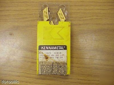 5PC npl 332N KC810 kennametal carbide insert 55 deg. 