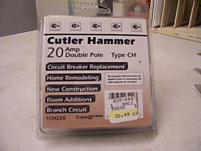 Cutler hammer 20 amp double pole circuit breaker