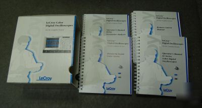 Lecroy lc series color oscilloscope manual set 