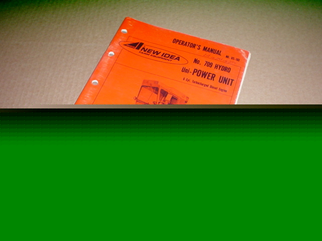 New idea 709 uni power unit 6CYL turbo operator manual