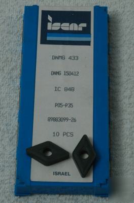 New iscar dnmg 433 ic 848 carbide inserts 10PC box