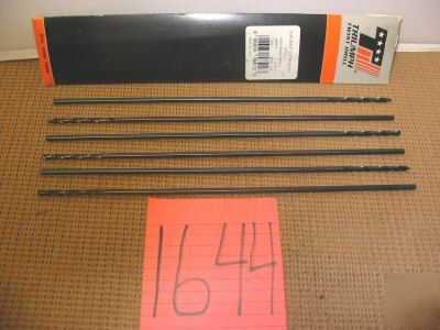 Triumph high speed steel drill bits extra length 3/16