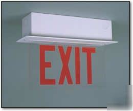 New big beam edge-lit recessed fluorescent exit sign #3 
