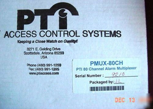 New pti alarm multiplexer (pmux 80) 80 channel- - 