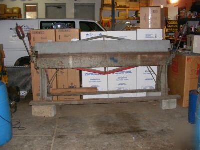 Sheet metal brake 8' long