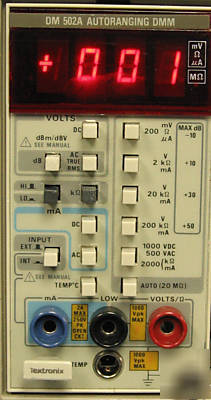 Tektronix DM502A / dm 502A programmable dmm plug in