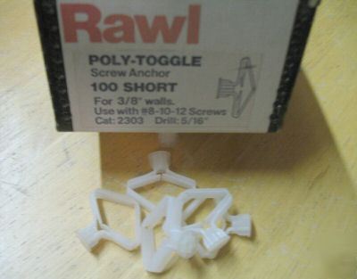 100 plastic hollow wall anchors cheap 