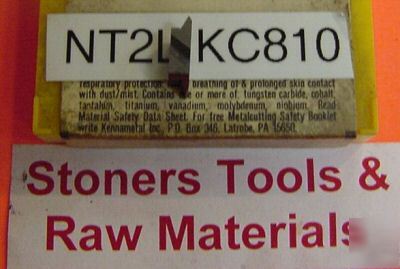 New 3 pic. NTF2L KC810 kennametal top notch inserts 