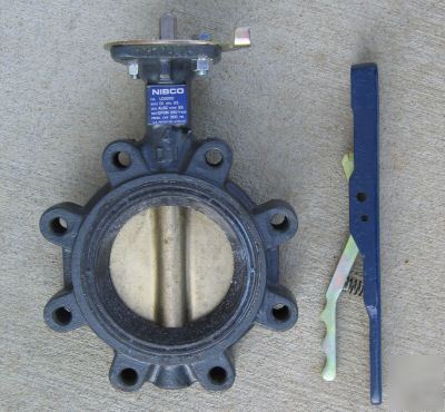 Nib co butterfly valve 4 inch lug type new NLG100H
