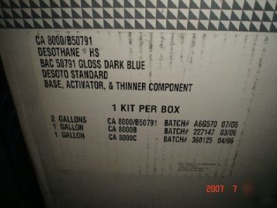 Ppg international 8000 gloss blue desothane 4 gal kit