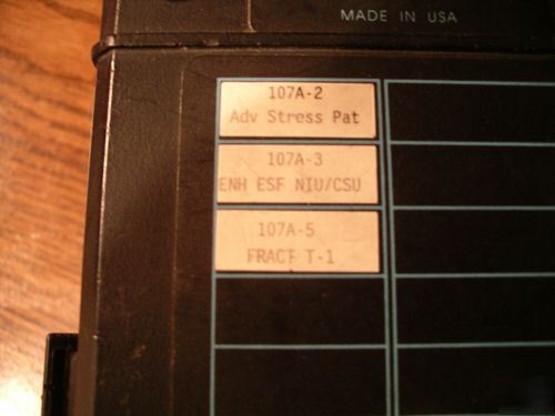 T-berd 107A acterna ttc T1 analyzer options 2,3,& 5