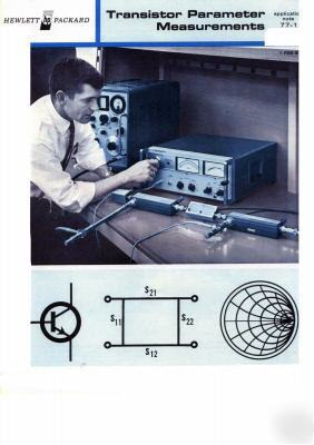 Transistor parameter measurements on cd