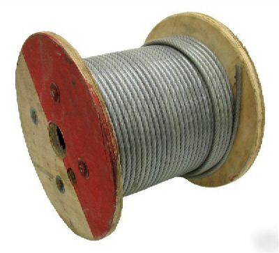 Wire rope vinyl pvc coated 500 ft 3/32