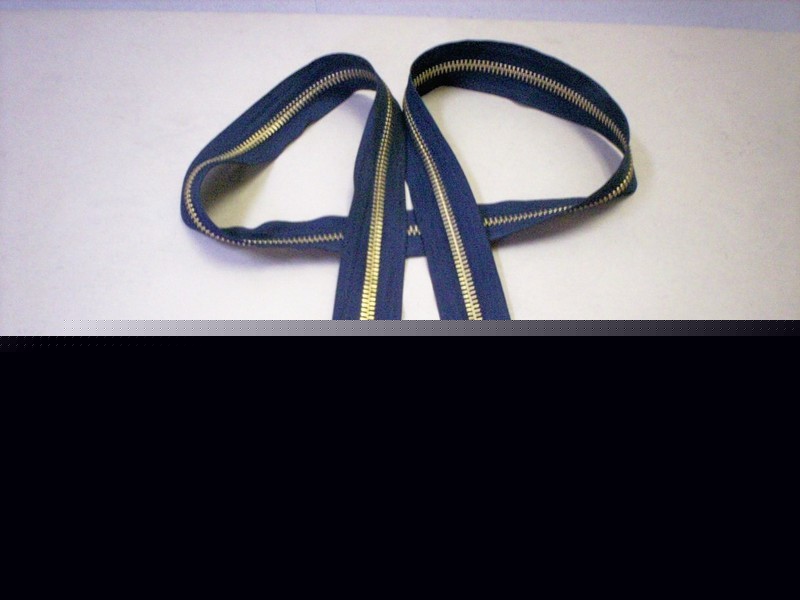 #10 heavy duty brass separating zipper black 120 inch
