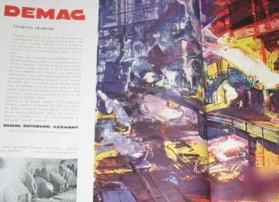 Demag duisburg germany bessemer steel plant -1950S ad