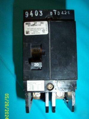Fpe NH220 2 pole 20 amp 347/600VAC circuit breaker