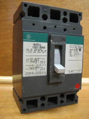 Ge general electric breaker TED136100 100 amp a 100A