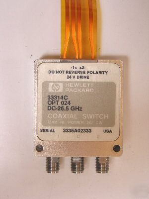 Hp 33314C (8765C) spdt 26.5 ghz 3.5MM switch 24VDC