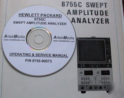 Hp 8755C swept amplitude analyzer ops & service manual