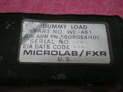 Microlab/ fxr WR112 unfinned dummy load waveguide 175W