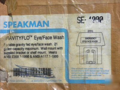 New speakman gravityflo emergency eye/face wash 