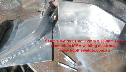 New welding electrodes- aluminium (test pack qty 4)