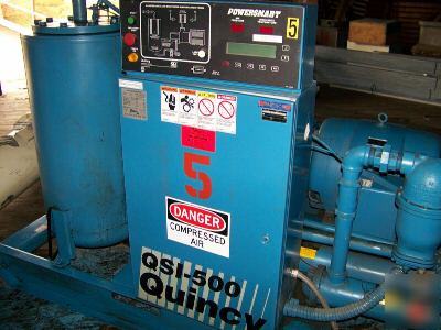 Quincy model QSI500 125 hp rotary screw air compressor