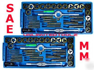 80 pcs tap and die metric & sae screw extractor tool 