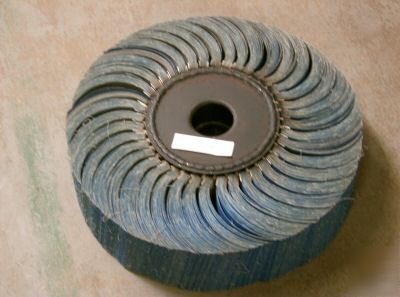 Abrasive flap wheel segmented 220 grit 20 x 4X 8X 2 1/2