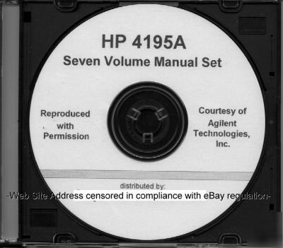 Agilent hp 4195A service manual (plus six more )