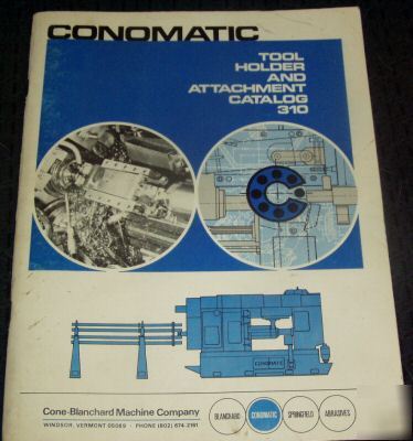 Conomatic tool holder & attachment catalog manual