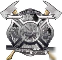 Firefighter decal reflective 12