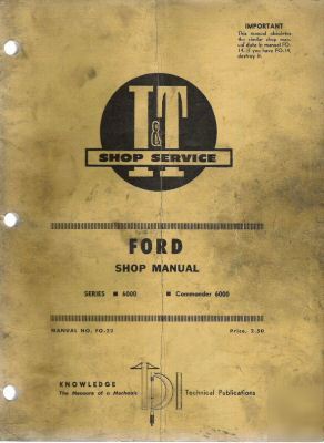 Ford it manual for series 6000 and commander 6000 trac