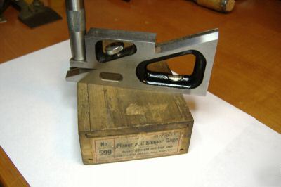 L. s. starrett planer and shaper gage no. 599 w box