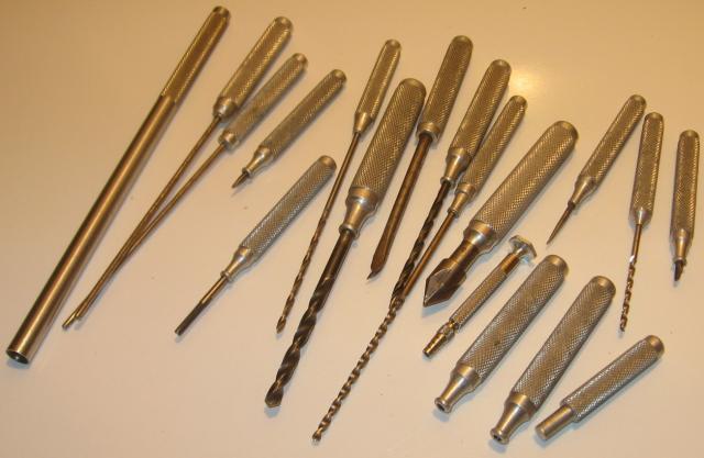 Machinist hand tool lot of 18 / drills countersink++