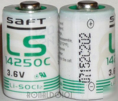 10 saft 14250 c 3.6V 1/2AA battery lot security alarm