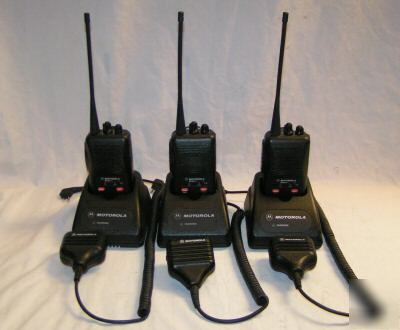 3 - motorola radius spirit SP50 two way portable radios