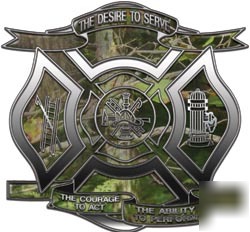 Firefighter decal reflective 6