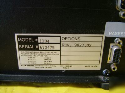 Luxtron xinix monochromator model 1104 rev. 9027.02