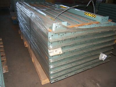 New 9 sections 10' h interlake pallet racks racking