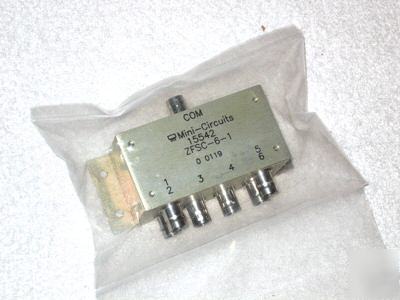 New mini circuits 6 way power splitter combiner zfsc-6