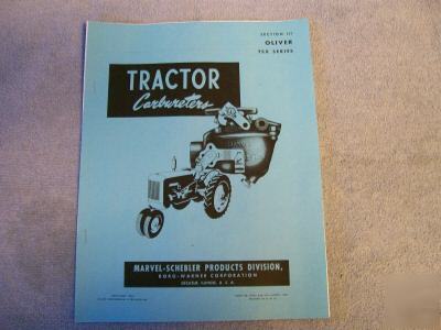 Oliver / marvel schebler manual tsx & ttx carbureters