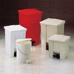 8 gallon fire-safe plastic receptacles-rcp 6143 whi