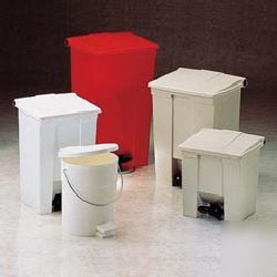 8 gallon fire-safe plastic receptacles-rcp 6143 whi