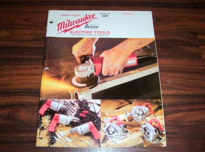 Milwaukee h.d. electric tools catalog 480 