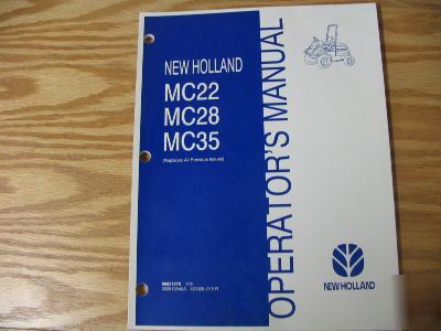 New holland MC22 MC28 MC35 mower operators manual