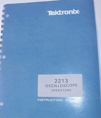Tektronix 2213 oscilloscope operation manual
