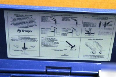 Tempo model 501 tracker ii cable locating system