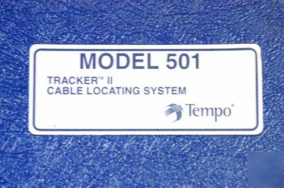 Tempo model 501 tracker ii cable locating system