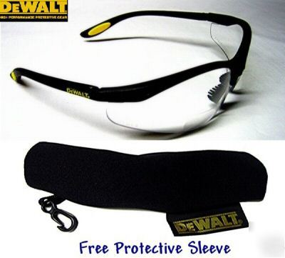 Dewalt reinforcer bifocal clear safety glasses 1.0